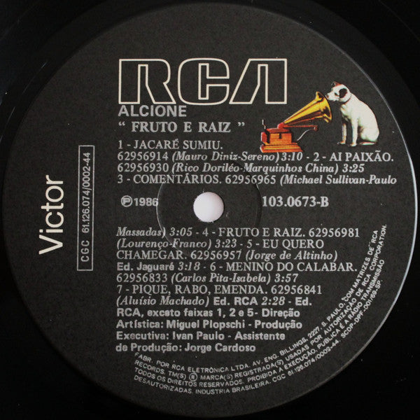 Alcione - Fruto E Raiz - Mint- LP Record 1986 RCA Victor Brazil Vinyl - Latin / Samba / MPB - Shuga Records