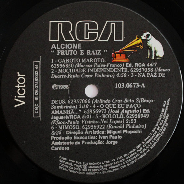 Alcione - Fruto E Raiz - Mint- LP Record 1986 RCA Victor Brazil Vinyl - Latin / Samba / MPB - Shuga Records