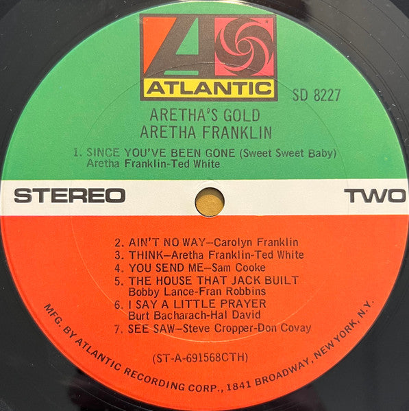 Aretha Franklin - Aretha's Gold - VG+ LP Record 1969 Atlantic USA Original Vinyl - Soul - Shuga Records