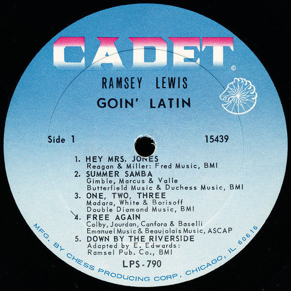 Ramsey Lewis - Goin' Latin - VG+ LP Record 1967 Cadet USA Original Stereo Vinyl - Jazz / Soul-Jazz / Latin - Shuga Records