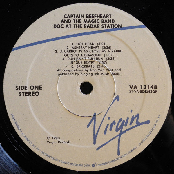 Captain Beefheart And The Magic Band - Mint- LP Record (VG+ cover) 1980 Virgin USA Original Vinyl - Psychedelic Rock  Rock / Avantgarde - Shuga Records