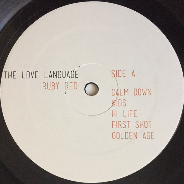 The Love Language - Ruby Red - Mint- LP Record 2013 Merge USA Vinyl - Indie Rock / Pop Rock - Shuga Records