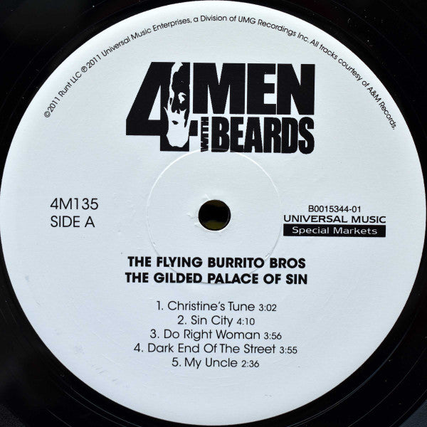 The Flying Burrito Bros - The Gilded Palace Of Sin (1969) - Mint- LP Record 2011 4 Men With Beards USA 180 gram Vinyl - Classic Rock / Country Rock - Shuga Records