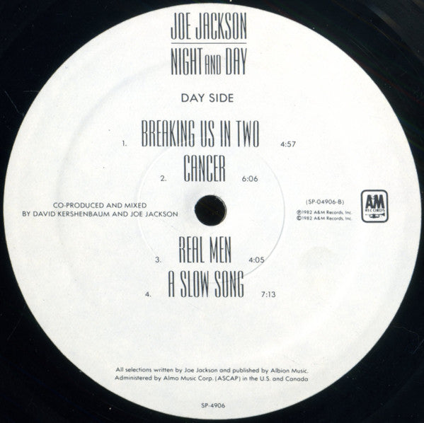 Joe Jackson - Night And Day - Mint- LP Record A&M USA Original Vinyl - Pop Rock / New Wave - Shuga Records