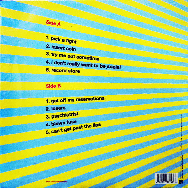 BRONCHO - Can't Get Past the Lips - New LP Record 2013 Fairfax USA Vinyl & Download - Indie Rock / Garage Rock / Post-Punk - Shuga Records