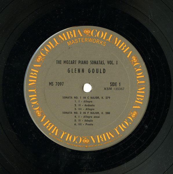 Glenn Gould  – The Mozart Piano Sonatas Vol. 1 (The Early Sonatas, Nos. 1-5)(1968) - VG+ LP Record 1970 Columbia Stereo USA Vinyl - Classical - Shuga Records