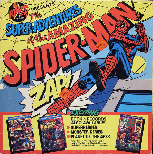 Unknown Artist - The Adventures Of The Amazing Spider-Man And Friends! - VG+ LP Record 1975 Power Marvel Comics USA Vinyl - Story / Non-Music - Shuga Records