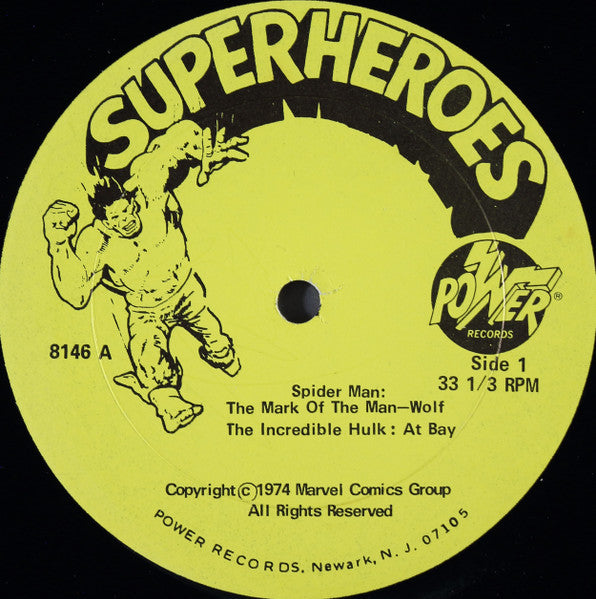 Unknown Artist - The Adventures Of The Amazing Spider-Man And Friends! - VG+ LP Record 1975 Power Marvel Comics USA Vinyl - Story / Non-Music - Shuga Records