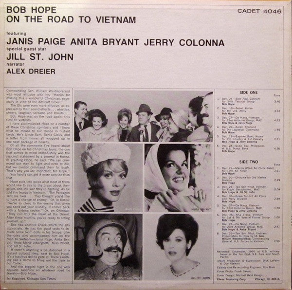 Bob Hope ‎– On The Road To Vietnam - Mint- LP Record 1965 Cadet USA Original Vinyl - Comedy - Shuga Records