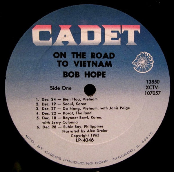 Bob Hope ‎– On The Road To Vietnam - Mint- LP Record 1965 Cadet USA Original Vinyl - Comedy - Shuga Records