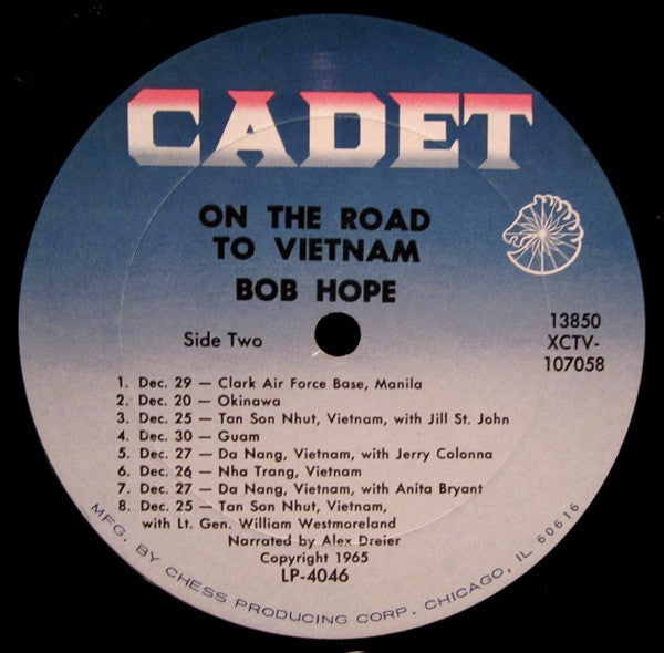 Bob Hope ‎– On The Road To Vietnam - Mint- LP Record 1965 Cadet USA Original Vinyl - Comedy - Shuga Records