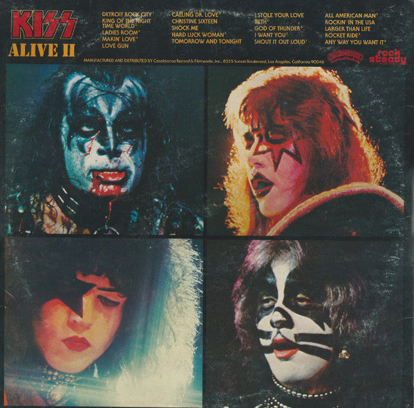 Kiss - Alive II - VG+ 2 LP Record 1977 Casablanca USA Vinyl - Hard Rock / Glam - Shuga Records