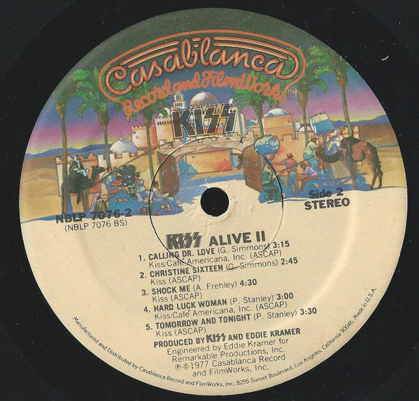 Kiss - Alive II - VG+ 2 LP Record 1977 Casablanca USA Vinyl - Hard Rock / Glam - Shuga Records