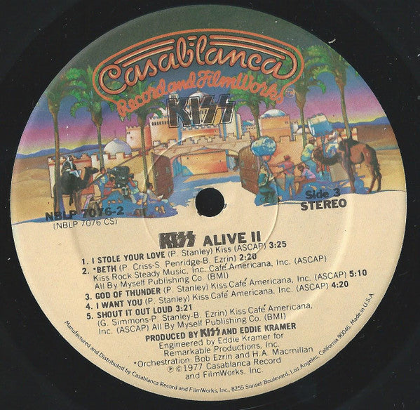 Kiss - Alive II - VG+ 2 LP Record 1977 Casablanca USA Vinyl - Hard Rock / Glam - Shuga Records
