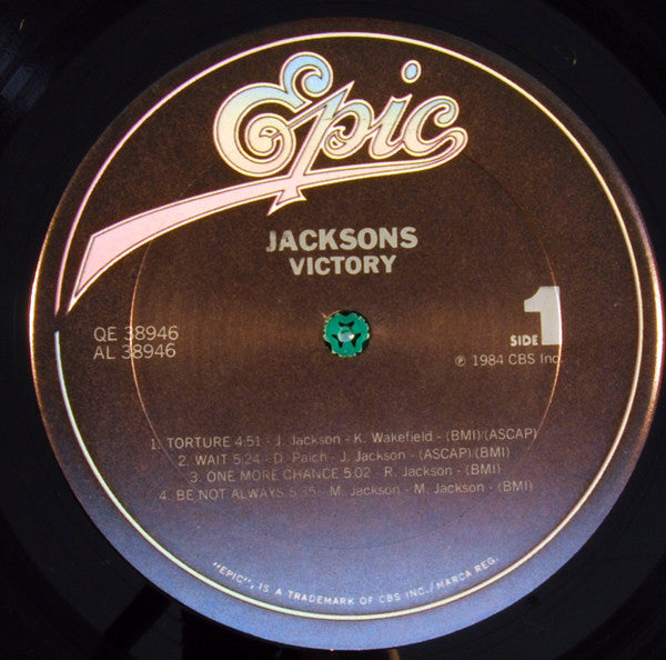 The Jacksons - Victory - Mint- (VG+ cover) LP Record 1984 Epic USA Original Vinyl - Pop / Synth-pop / Soul / Disco - Shuga Records