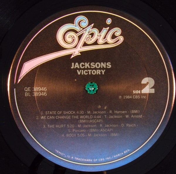 The Jacksons - Victory - Mint- (VG+ cover) LP Record 1984 Epic USA Original Vinyl - Pop / Synth-pop / Soul / Disco - Shuga Records
