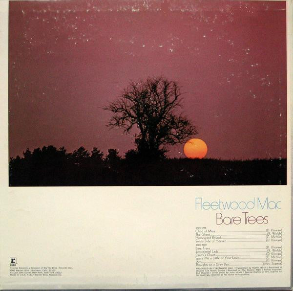 Fleetwood Mac - Bare Trees - VG+ LP Record 1972 Reprise USA Vinyl - Pop Rock / Soft Rock - Shuga Records