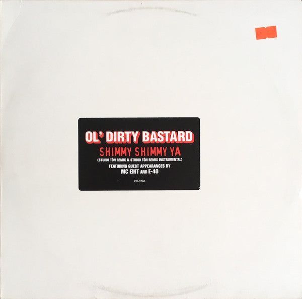 Ol Dirty Bastard - Shimmy Shimmy Ya (Remix) - VG+ 12" Single Record 1995 Elektra USA Promo Vinyl - Hip Hop - Shuga Records