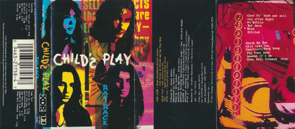Child's Play - Rat Race - Mint- Cassette 1990 Chrysalis USA Tape - Hard Rock - Shuga Records