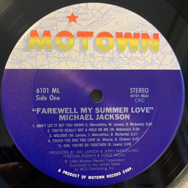 Michael Jackson - Farewell My Summer Love - Mint- LP Record 1984 Motown USA Club Edition Vinyl & Poster - Soul / Funk / Disco - Shuga Records