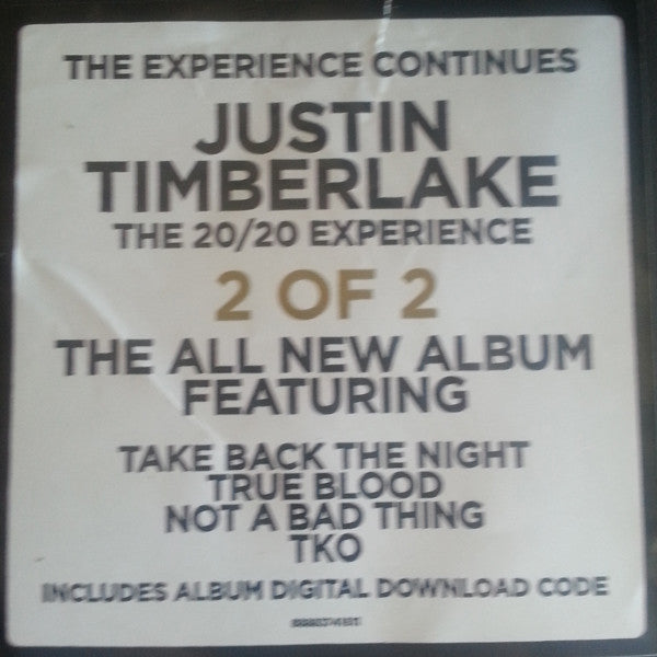 Justin Timberlake - The 20/20 Experience (2 Of 2) - New 2 LP Record 2013 RCA Vinyl & Download - Pop / Dance-pop - Shuga Records