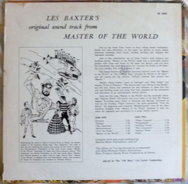 Les Baxter / Jules Verne - Master Of The World - Mint- LP Record 1961 Vee Jay USA Stereo Original Vinyl - Soundtrack - Shuga Records