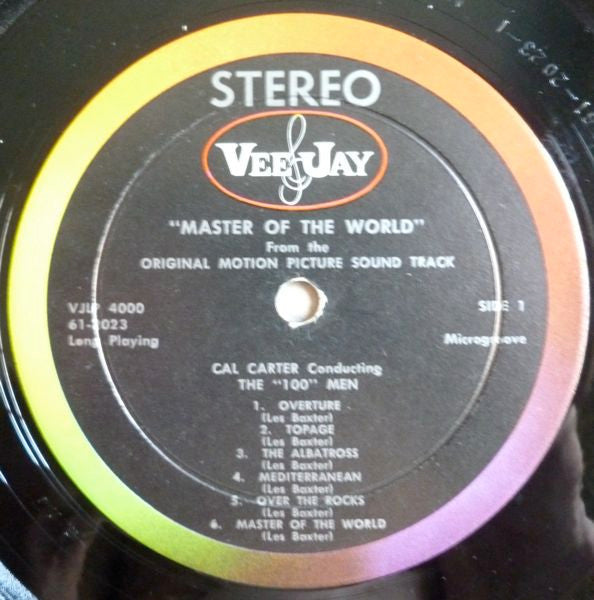 Les Baxter / Jules Verne - Master Of The World - Mint- LP Record 1961 Vee Jay USA Stereo Original Vinyl - Soundtrack - Shuga Records