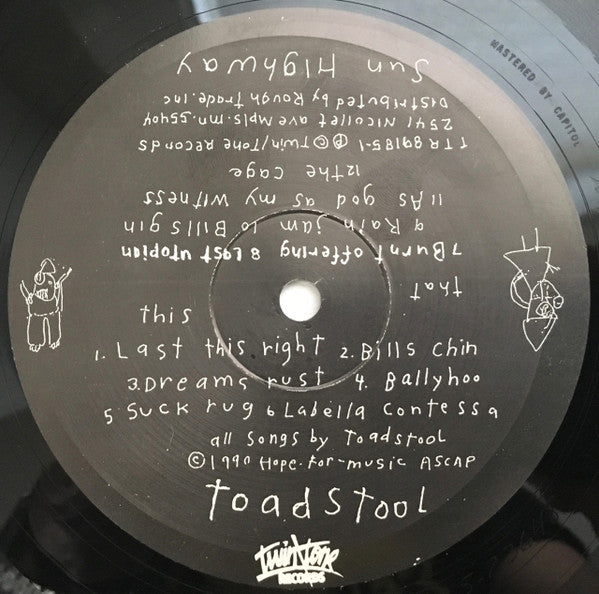 Toadstool - The Sun Highway - Mint- LP Record 1990 Twin/Tone USA Vinyl & Insert - Alternative Rock - Shuga Records