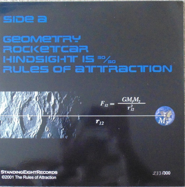 The Rules Of Attraction - Geometry Of Impact - Mint- EP Record 2001 Standing Eight USA Vinyl, Insert & Numbered - Rock / Post-Punk - Shuga Records