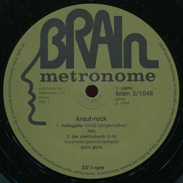 Various - Kraut Rock (German Rock Scene) - Mint- 3 LP Record 1974 Brain Germany Vinyl - Krautrock / Prog Rock / Experimental - Shuga Records