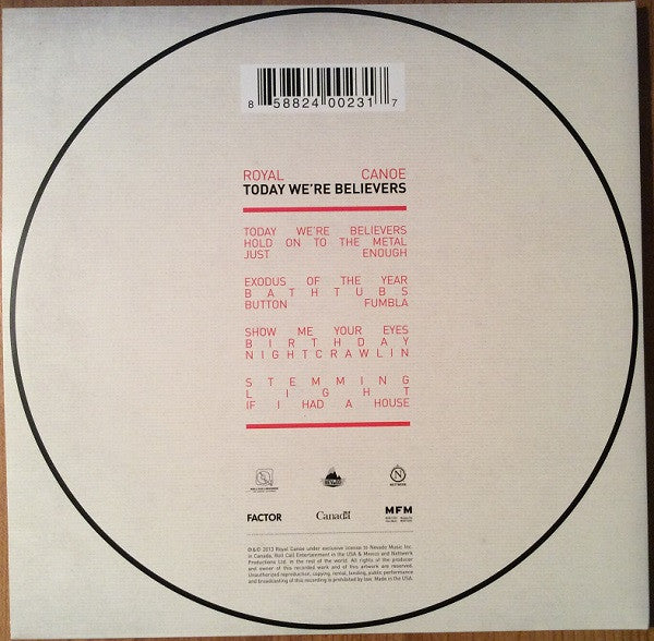 Royal Canoe - Today We're Believers - VG+ 2 LP Record 2013 Nevado USA Vinyl & Insert - Dream Pop / Psychedelic Rock - Shuga Records