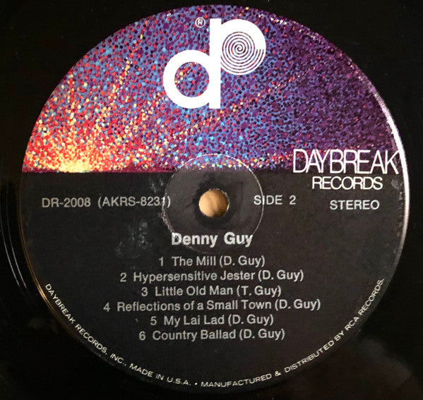 Denny Guy - Introducing Denny Guy - VG+ LP Record 1972 Daybreak USA Promo Vinyl - Soft Rock / Folk Rock - Shuga Records