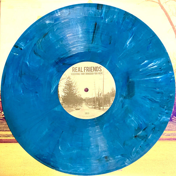 Real Friends - Everyone That Dragged You Here - Mint- EP Record 2013 Black Numbers Royal Blue Marble Vinyl & Insert - Rock / Post-Punk - Shuga Records