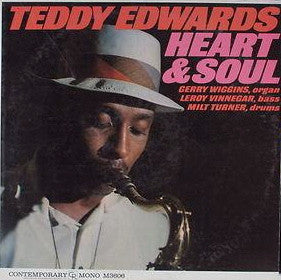 Teddy Edwards - Heart & Soul - VG LP Record (Low grade cover) 1962 Contemporary USA Mono Original Vinyl - Jazz / Soul-Jazz - Shuga Records