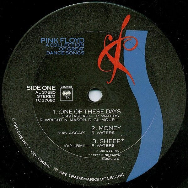 Pink Floyd ‎– A Collection Of Great Dance Songs - Mint- LP (VG+ cover) Record 1981 Columbia USA Original Vinyl - Classic Rock / Prog Rock - Shuga Records