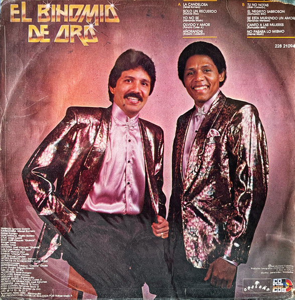 El Binomio De Oro – El Binomio De Oro 1986 - VG+ LP Record 1986 Costeño Colombia Vinyl - Latin / Vallenato - Shuga Records