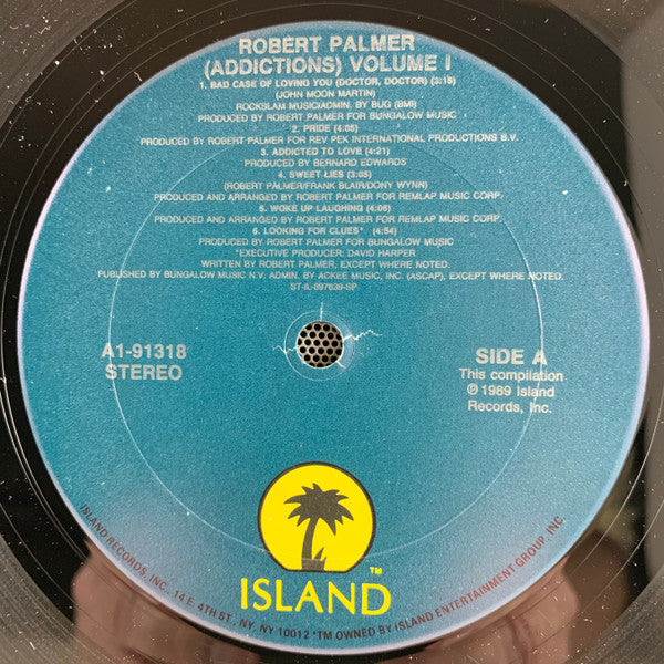 Robert Palmer - "Addictions" Volume I - Mint- LP Record USA Club Edition Vinyl & Insert - Pop Rock / Classic Rock - Shuga Records