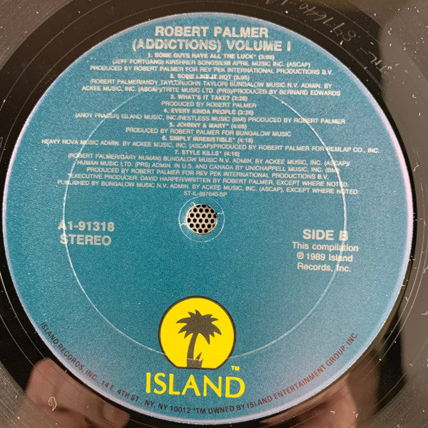 Robert Palmer - "Addictions" Volume I - Mint- LP Record USA Club Edition Vinyl & Insert - Pop Rock / Classic Rock - Shuga Records