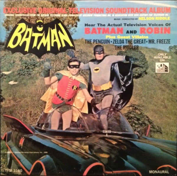 Nelson Riddle - Batman (Exclusive Original Television Album) - VG+ LP Record 1966 20th Century Fox Mono Original USA Vinyl - Soundtrack