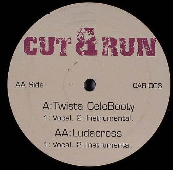 Twista / Trina & Ludacris - Overnight Celebrity CeleBooty / B R Right Ludacross - New 12" Single Record 2004 Cut & Run UK Vinyl - Breakbeat / Breaks - Shuga Records