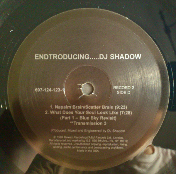 DJ Shadow - Endtroducing..... (1996) - Mint- (VG+ cover) 2 LP Record 2012 Mo Wax FFRR USA Vinyl - Hip Hop / Instrumental / Trip Hop - Shuga Records