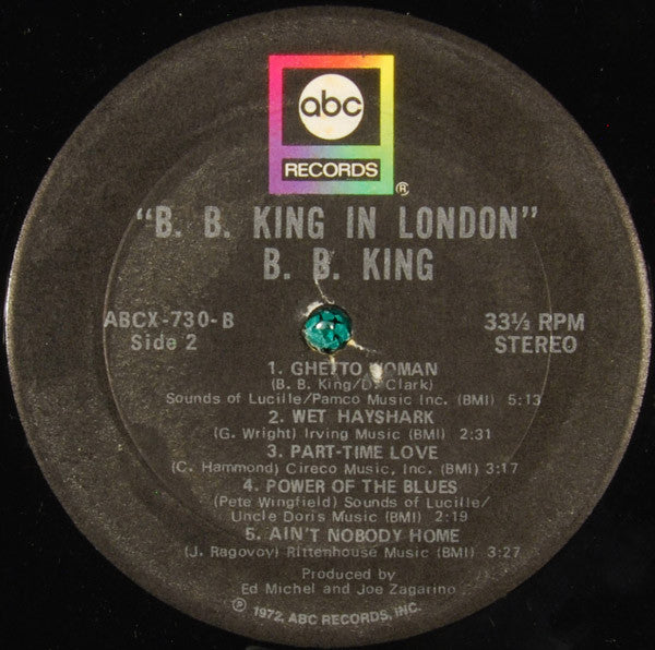 B.B. King - In London (1971) - VG+ Stereo 1972 ABC USA Vinyl - Blues / Rhythm & Blues - Shuga Records