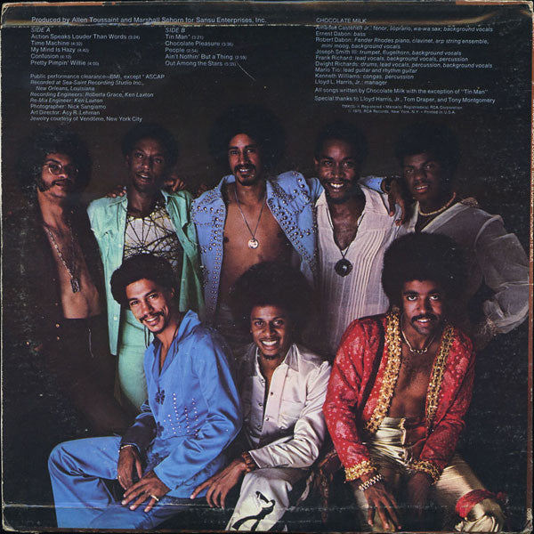 Chocolate Milk - Action Speaks Louder Than Words - VG+ (VG cover) LP Record 1975 RCA USA Original Vinyl - Soul / Bayou Funk - Shuga Records