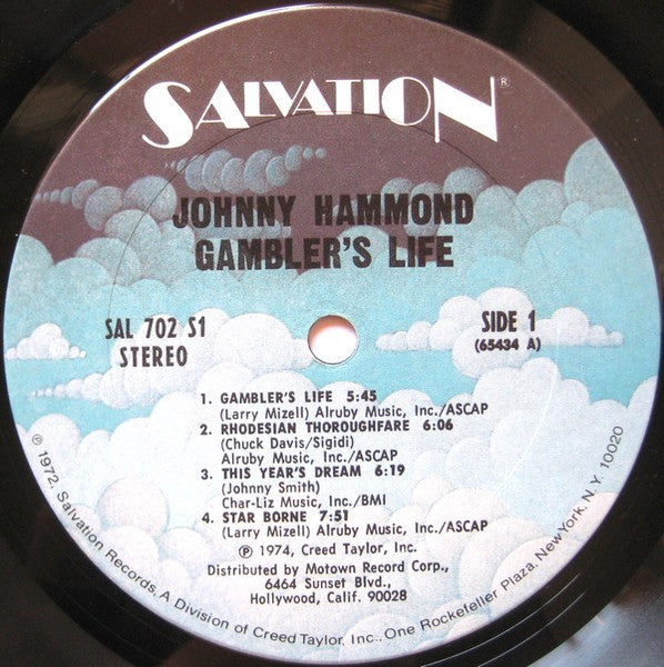 Johnny Hammond – Gambler's Life - VG+ (VG cover) LP Record 1974 Salvation USA Original Vinyl - Jazz-Funk / Fusion - Shuga Records