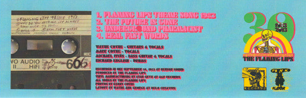 The Flaming Lips ‎– 2nd Cassette Demo - New 7" EP Record 2013 USA Blue Vinyl & Signed by Wayne Coyne - Garage Rock - Shuga Records