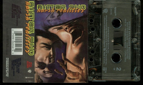 Bitter End - Harsh Realities - Mint- Cassette 1990 Metal Blade Warner USA Tape - Rock / Thrash - Shuga Records