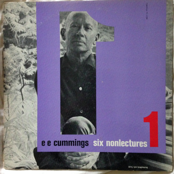 E. E. Cummings - Six Nonlectures: One (i & my parents) - VG+ LP Record 1965 Caedmon USA Original Vinyl - Spoken Word / Non-Music - Shuga Records