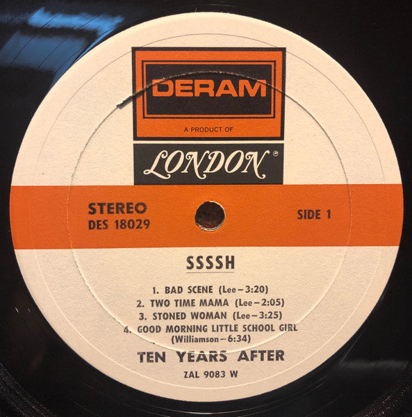 Ten Years After - Ssssh. - VG+ LP Record 1969 Deram USA Original Vinyl - Psychedelic Rock / Blues Rock - Shuga Records
