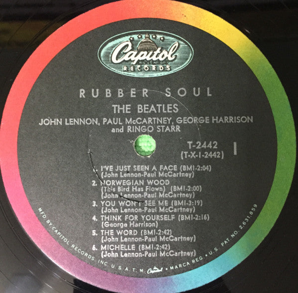 The Beatles - Rubber Soul - VG LP Record 1965 Capitol USA Mono Original Press Vinyl Rainbow Label - Pop Rock / Beat - Shuga Records