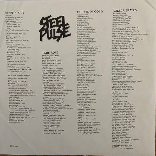 Steel Pulse - Earth Crisis - VG+ LP Record 1984 Elektra USA Original Vinyl - Reggae - Shuga Records